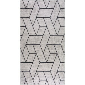 Svetlo šedý prateľný koberec 80x150 cm - Vitaus