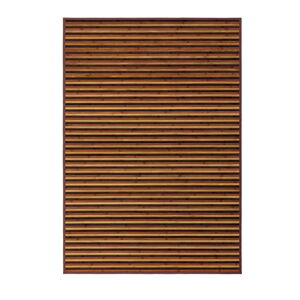 Bambusový koberec v horčicovej farbe/hnedý 140x200 cm – Casa Selección