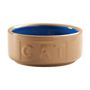 Kameninová miska pre mačky Mason Cash Blue Cane, ø 13 cm