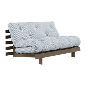 Biela/svetlo modrá rozkladacia pohovka 140 cm Roots - Karup Design