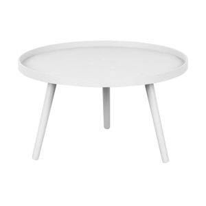 Biely okrúhly konferenčný stolík ø 60 cm Mesa – WOOOD