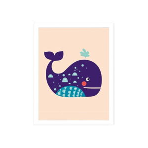 Detský obrázok 24x29 cm Whale - Wallity
