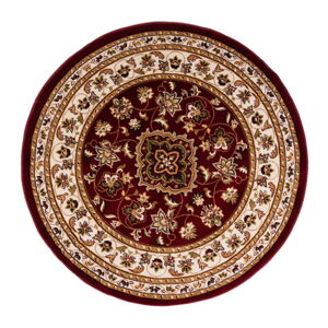 Červený okrúhly koberec 133x133 cm Sherbone – Flair Rugs
