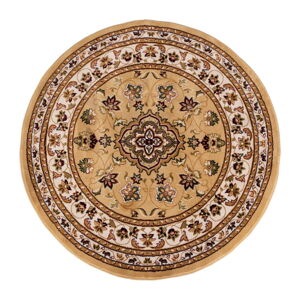 Béžový okrúhly koberec 133x133 cm Sherbone – Flair Rugs