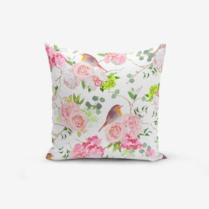 Obliečka na vankúš s prímesou bavlny Minimalist Cushion Covers Colorful Bird Duro, 45 × 45 cm