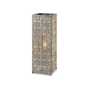 Sivá stolová lampa Markslöjd Agra, výška 33,5 cm