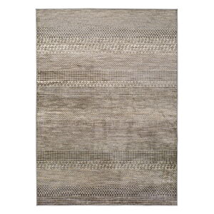 Sivý koberec z viskózy Universal Belga Beigriss, 70 x 110 cm