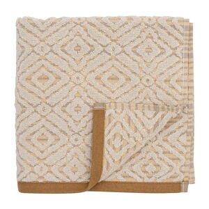 Bavlnený uterák v horčicovej farbe/krémovobiely 100x50 cm Malou – Bloomingville