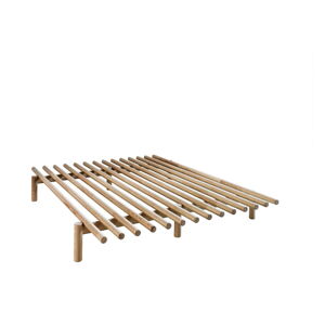 Dvojlôžková posteľ z borovicového dreva s roštom 140x200 cm Pace – Karup Design