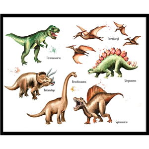 Detský plagát Styler Artbox Dinosaur, 50 x 70 cm
