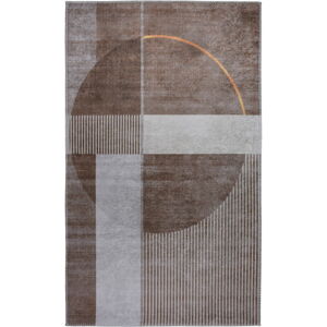 Svetlohnedý umývateľný koberec 80x150 cm – Vitaus