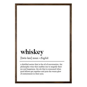 Plagát 50x70 cm Whiskey – Wallity