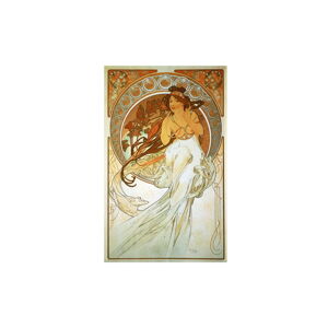 Reprodukcia obrazu Alfons Mucha Music, 40 × 60 cm