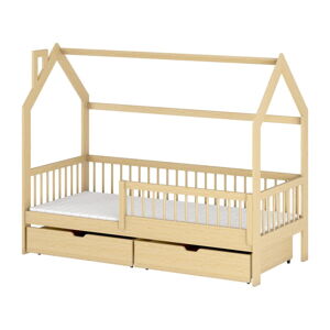 Domčeková detská posteľ s úložným priestorom 90x200 cm Oskar - Lano Meble