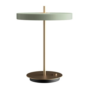 Svetlozelená LED stolová lampa so stmievačom s kovovým tienidlom (výška  41,5 cm) Asteria Table – UMAGE