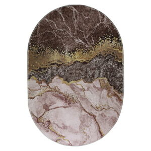Hnedý/v zlatej farbe umývateľný koberec 120x180 cm – Vitaus