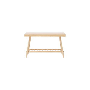Polička na topánky v dubovom dekore Wireworks Bench 75