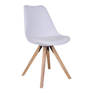 Súprava 2 bielych stoličiek s nohami z kaučukového dreva House Nordic Bergen