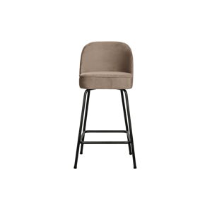 Béžová zamatová barová stolička 89 cm Vogue – BePureHome