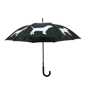 Čierno-biely Dáždnik s reflexnými prvkami Esschert Design Dog