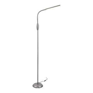 Sivá LED stojacia lampa (výška  145 cm) Toro – Trio