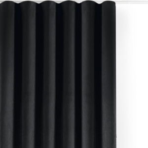 Čierny zamatový dimout záves 530x270 cm Velto – Filumi