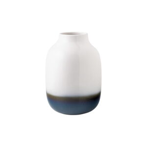 Modro-biela kameninová váza Villeroy & Boch Like Lave, výška 22,5 cm