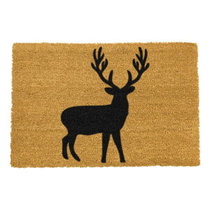 Rohožka z prírodného kokosového vlákna Artsy Doormats Stag, 40 x 60 cm