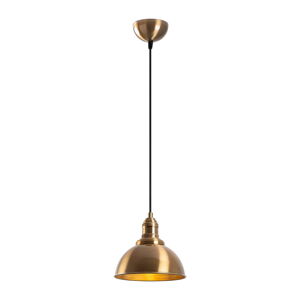 Závesné svietidlo v bronzovej farbe s kovovým tienidlom ø 21 cm Varzan – Opviq lights