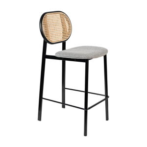 Čierna/svetlosivá barová stolička 94 cm Spike - Zuiver