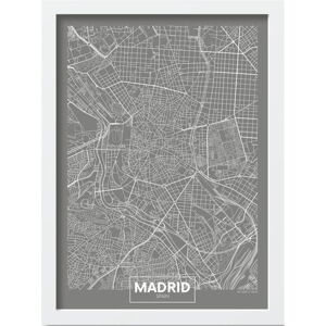 Plagát v ráme 40x55 cm Madrid – Wallity