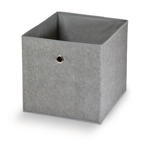 Sivý úložný box Domopak Stone, 32 x 32 cm