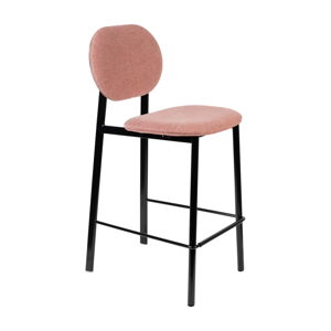Svetloružová barová stolička 94 cm Spike - Zuiver