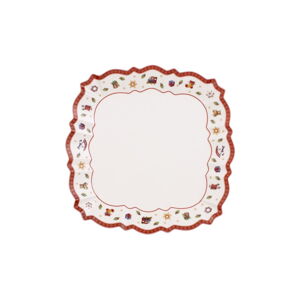 Biely porcelánový tanier s vianočným motívom Villeroy & Boch, ø 26,5 cm