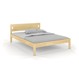 Dvojlôžková posteľ z borovicového dreva 120x200 cm v prírodnej farbe Laxbaken - Skandica