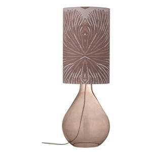 Hnedá stolová lampa s textilným tienidlom (výška  65 cm) Leni – Bloomingville