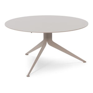 Sivý/béžový kovový okrúhly konferenčný stolík ø 76 cm Daley – Spinder Design