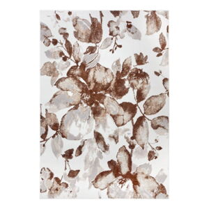 Hnedý koberec 200x280 cm Shine Floral – Hanse Home