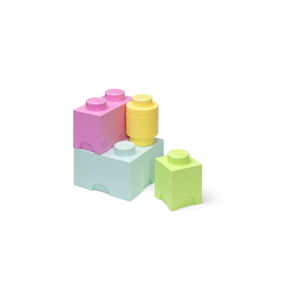 Plastové detské úložné boxy v sade 4 ks Box - LEGO®