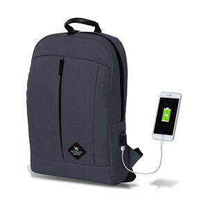 Antracitový batoh s USB portom My Valice GALAXY Smart Bag