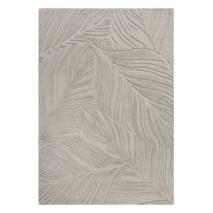 Svetlo šedý vlnený koberec 200x290 cm Lino Leaf - Flair Rugs
