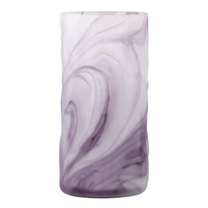 Fialová sklenená ručne vyrobená váza (výška  24,5 cm) Moore – Bloomingville
