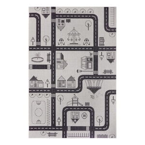 Krémový detský koberec Ragami City, 120 x 170 cm