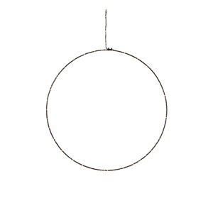 Čierna vianočná závesná svetelná dekorácia Markslöjd Alpha Circle, výška 45 cm