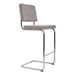 Svetlosivá barová stolička 113 cm Ridge Rib – Zuiver