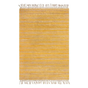 Žltý jutový koberec Flair Rugs Equinox, 120 x 170 cm