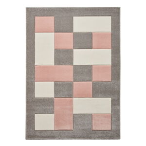 Ružovo-sivý koberec Think Rugs Brooklyn, 60 x 230 cm