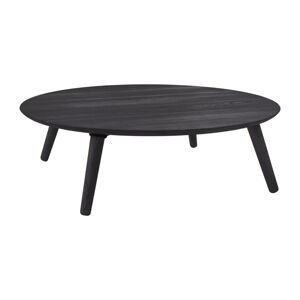 Sivý konferenčný stolík z jaseňového dreva Ragaba Contrast Slice, ⌀ 100 cm