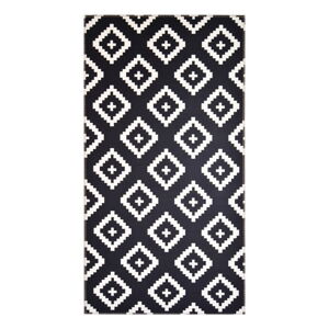 Čierno-biely koberec Vitaus Geo Winston, 50 × 80 cm