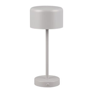 Svetlosivá LED stolová lampa so stmievačom (výška  30 cm) Jeff – Trio